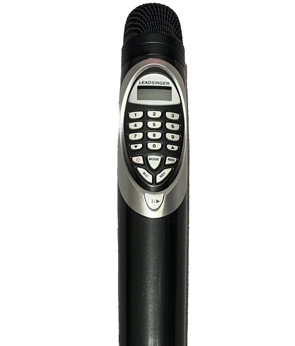 LEADSINGER LS-3700W Karaoke Microphone No Cartridges No Power Adapter UNTESTED