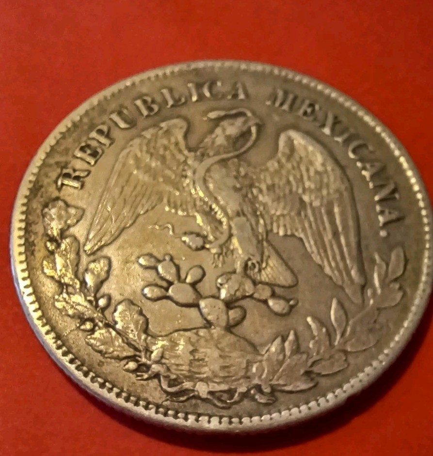 1899-Zs Un Peso Minted In Zacatecas, Mexico- Silver Libertad Cap & Rays 26.91 g