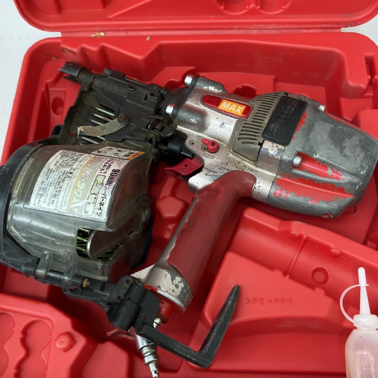 Max HN-90X1 SuperNailer High Pressure Concrete Pin Nailer Tested used from Japan