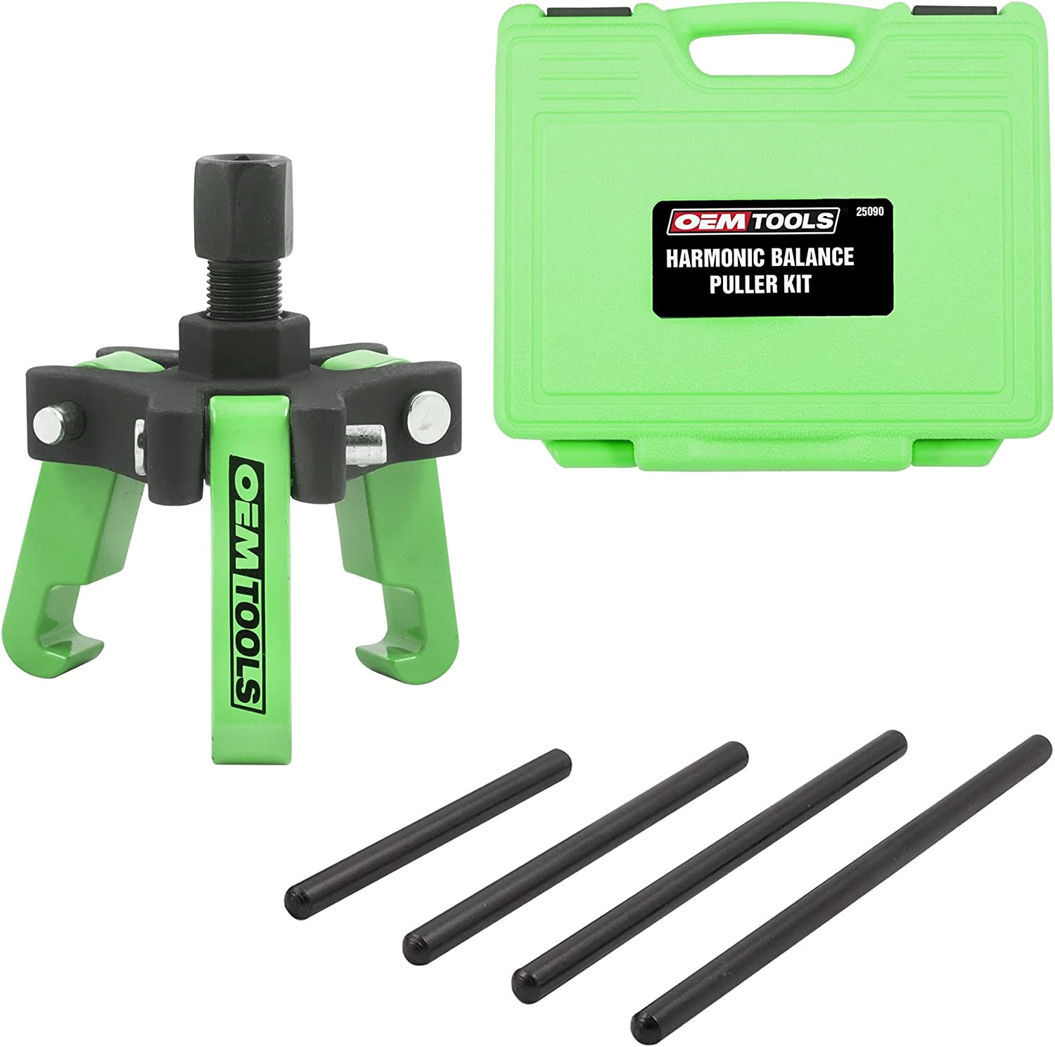 OEMTOOLS 25090 Harmonic Balancer Puller Kit, Adjustable 3-Jaw Puller Fits Most &