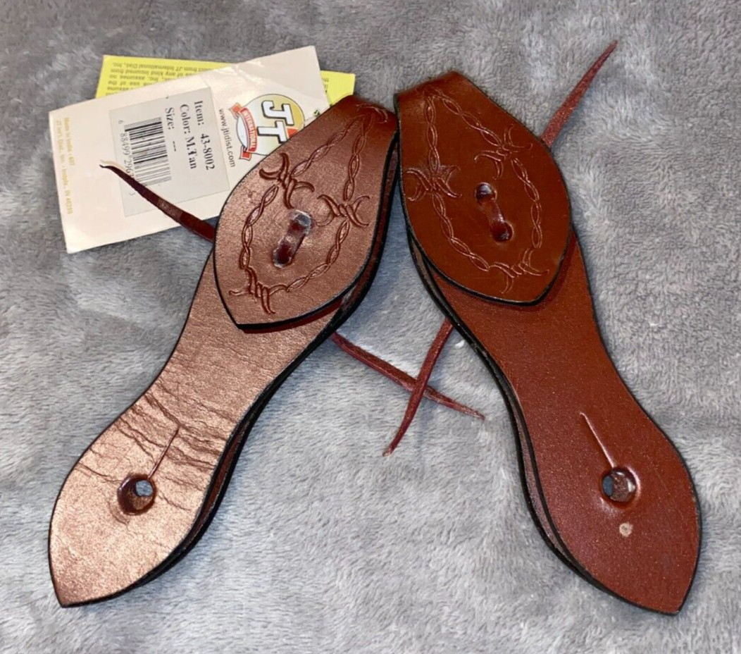 NEW KING SERIES 43-8002 LEATHER SLOBBER STRAPS 7''
