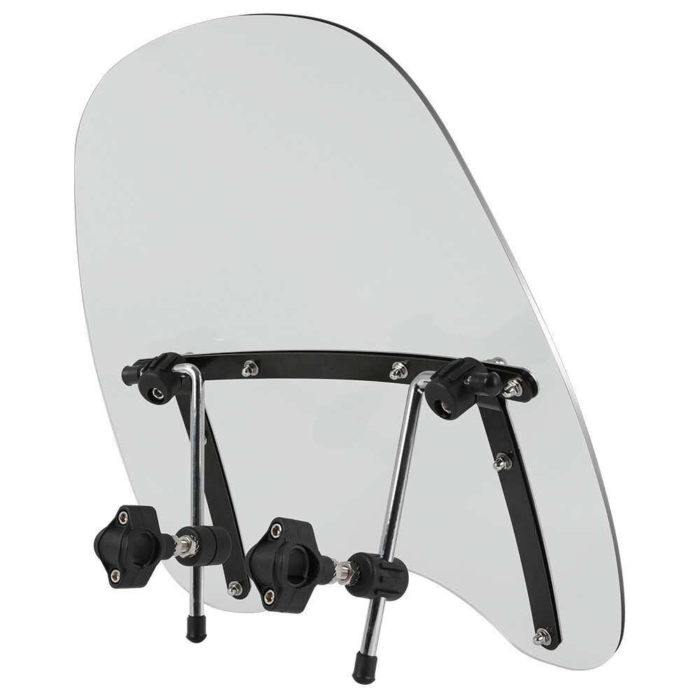 For Harley Wide Glide 18x16" Windshield Windscreen Large Smoke 7/8 1" Handlebars