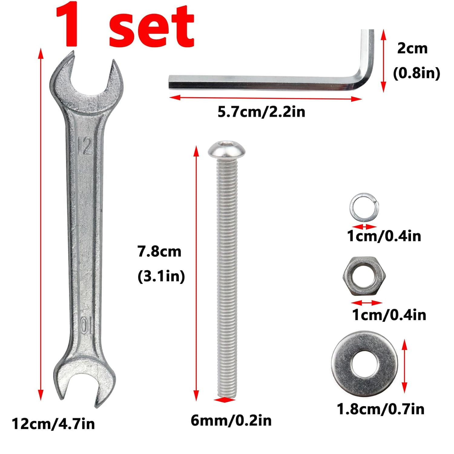 Bed Frame Bolts and Nuts Kit,Screws Bolts and Nuts Assortment Kit Universal Head