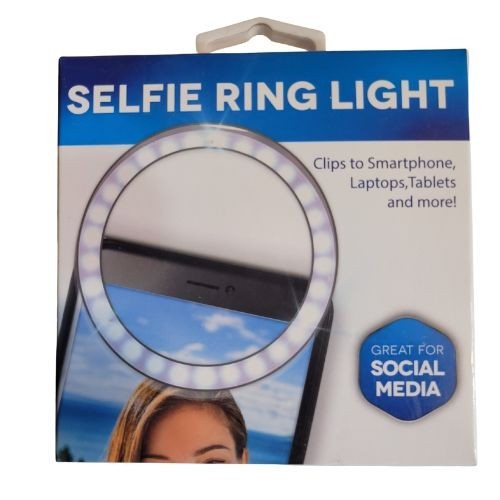 Selfie Ring Light - Clips to Smartphone, Laptops, Tablets, and more!