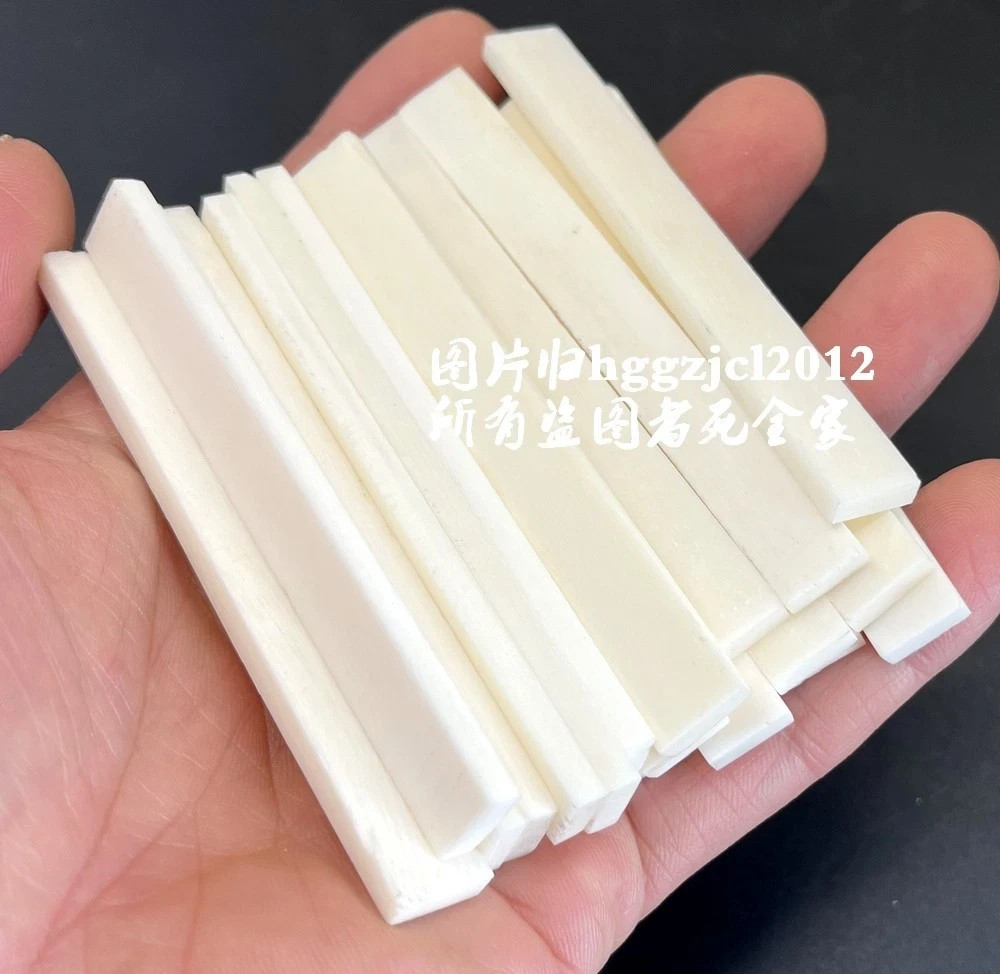 20 Pcs Skeleton Flat Blank Slice Handle Musical Instruments 85x10x3.5mm