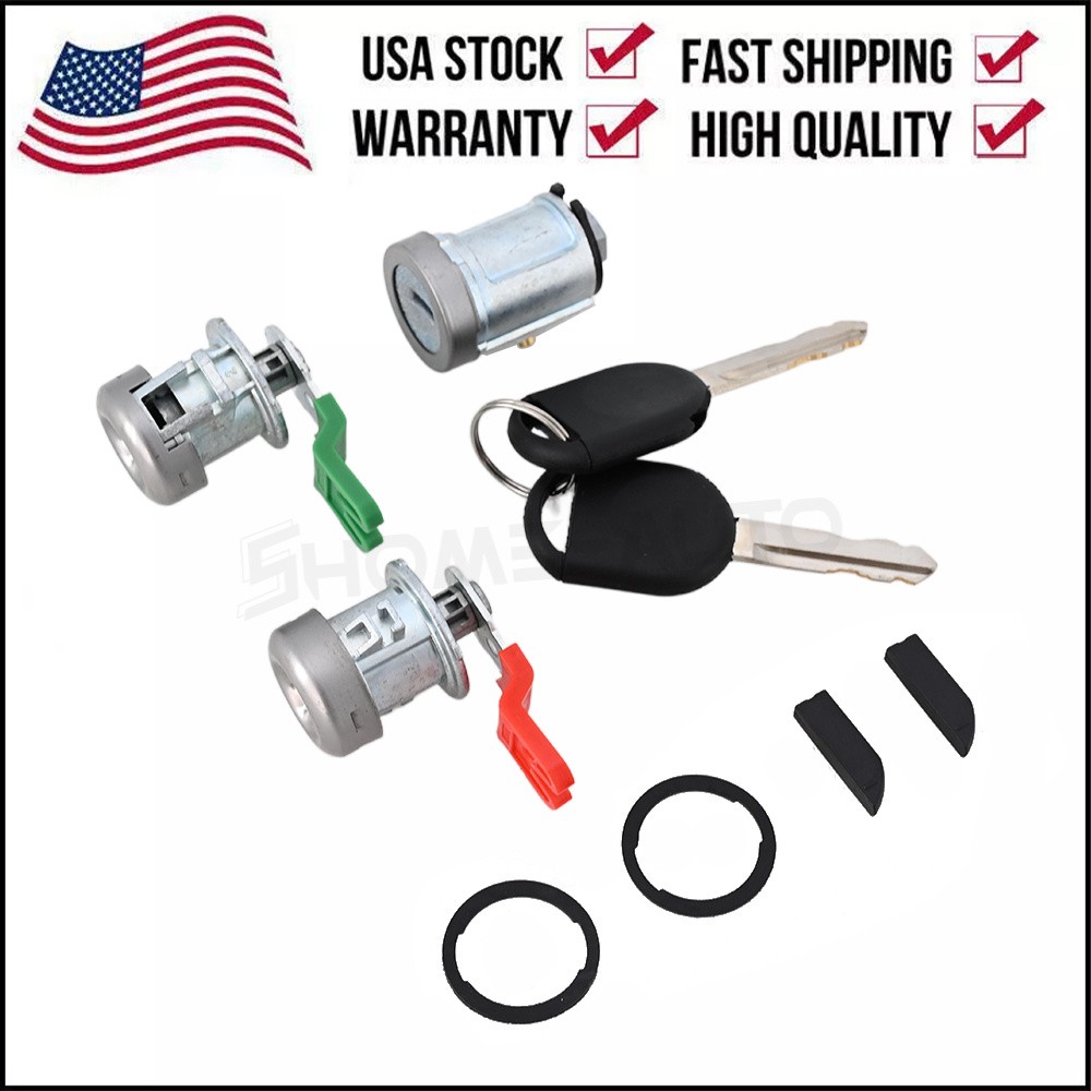 For 2008 -2016 Ford F250 Ignition Lock & Door Lock Cylinder w/2 Keys 707592C