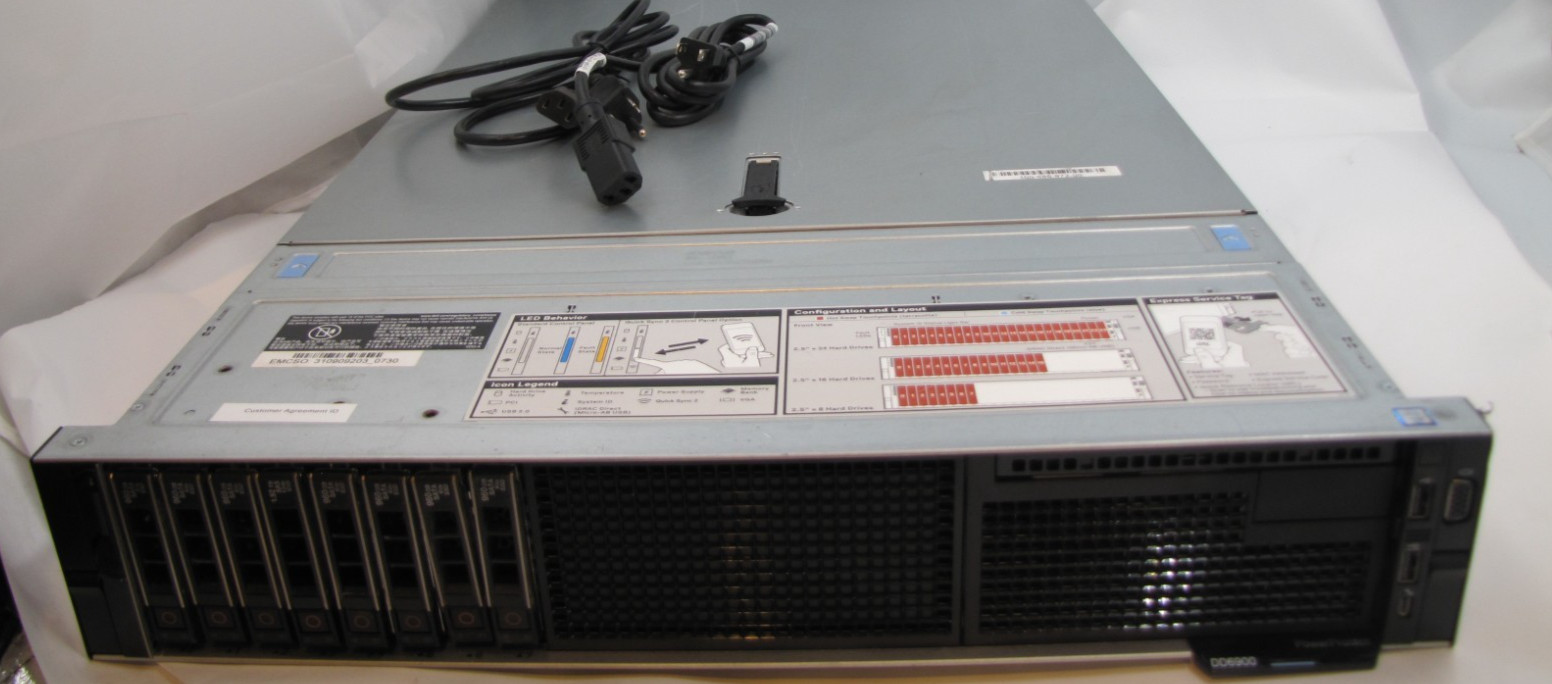 Dell EMC Data Domain DD6900 Server – 2x Xeon Silver 4208, 288GB RAM, 10Gb SFP+