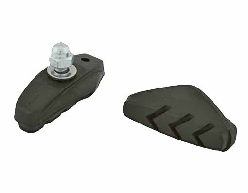 bike 3 Line Brake Shoes Black. for bicycle brake part, bike brake shoe