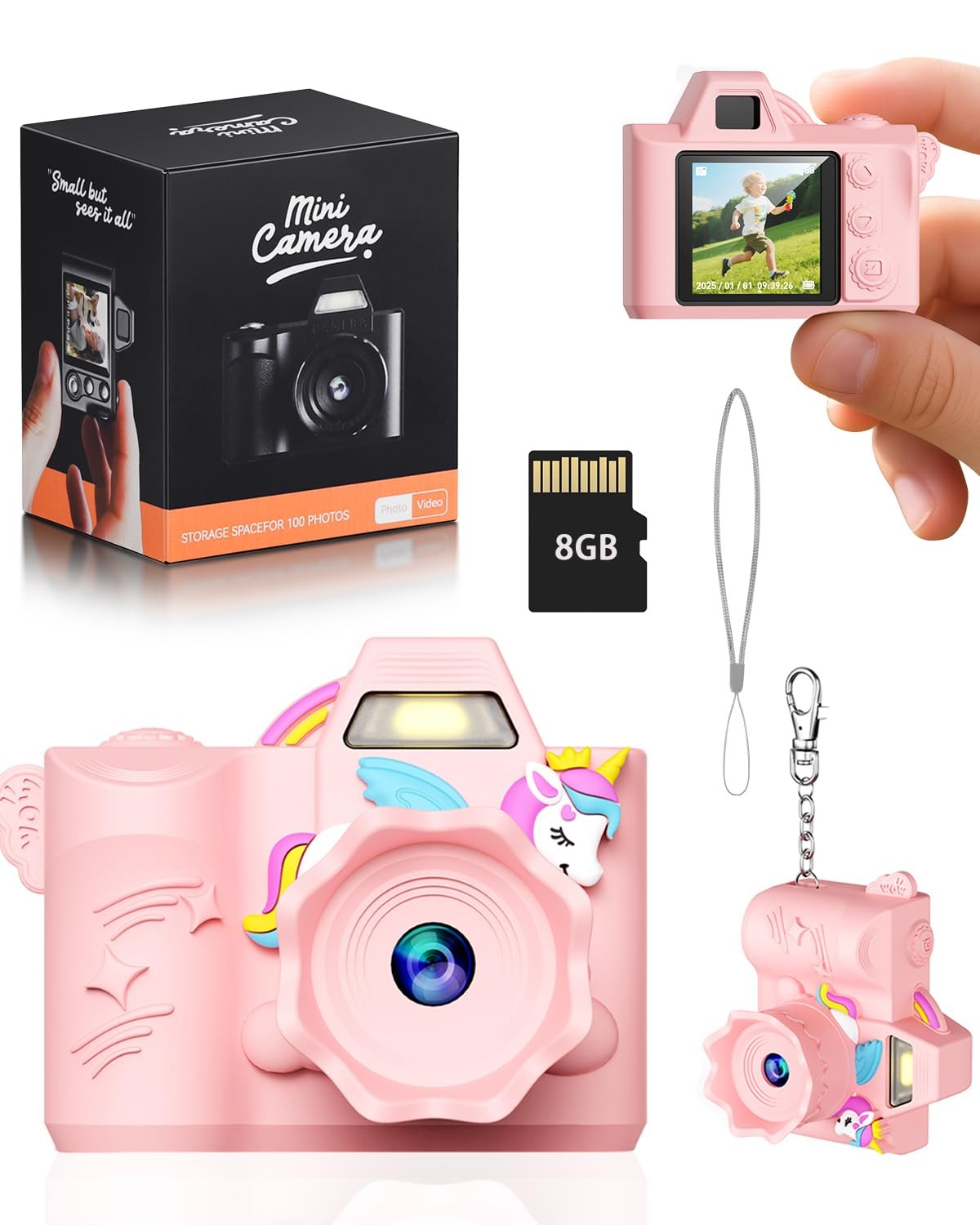Toys, 1080P HD Digital ,Surround Soft Shell, Mini for 3 4 5 6 7 8 9 Year Old ...