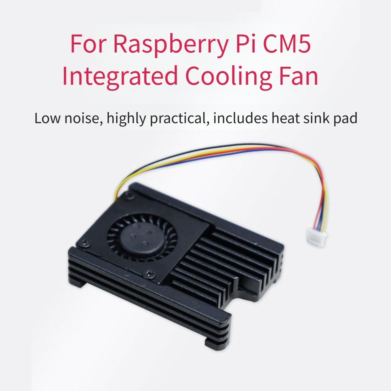 Low Noise Cooling Fan for For RASPBERRY Pi CM5 with Automatic For PWM Control