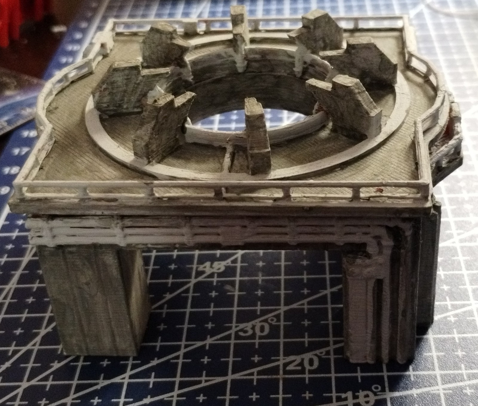 Custom 1/144 Launch Complex 34 Saturn 1B pedestal W Flame Deflector 3 pc model