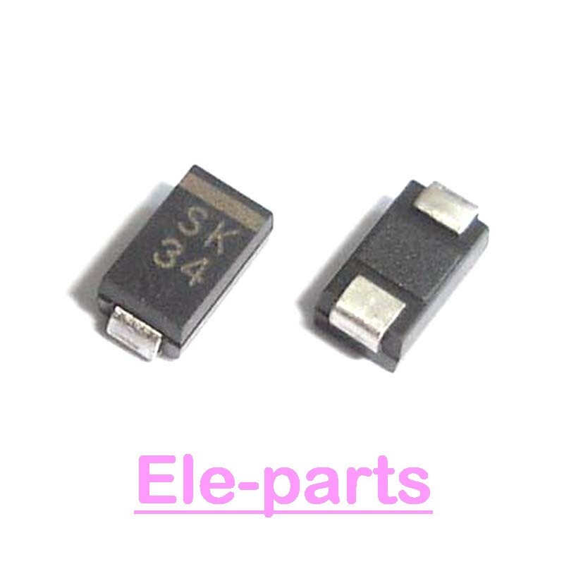 50 PCS SK34 DO-214AC SMA Schottky Barrier Rectifier SMD Diodes Chip