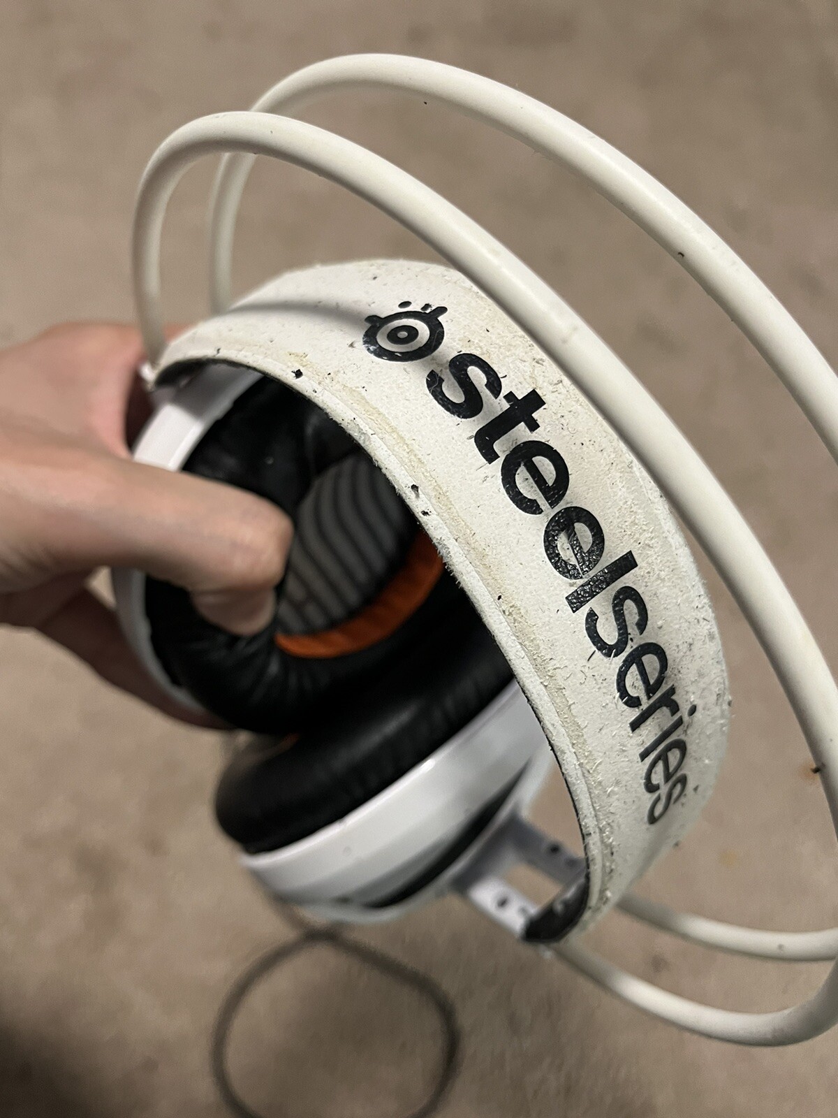Steelseries Siberia 350 wired Headphones White Tested Works