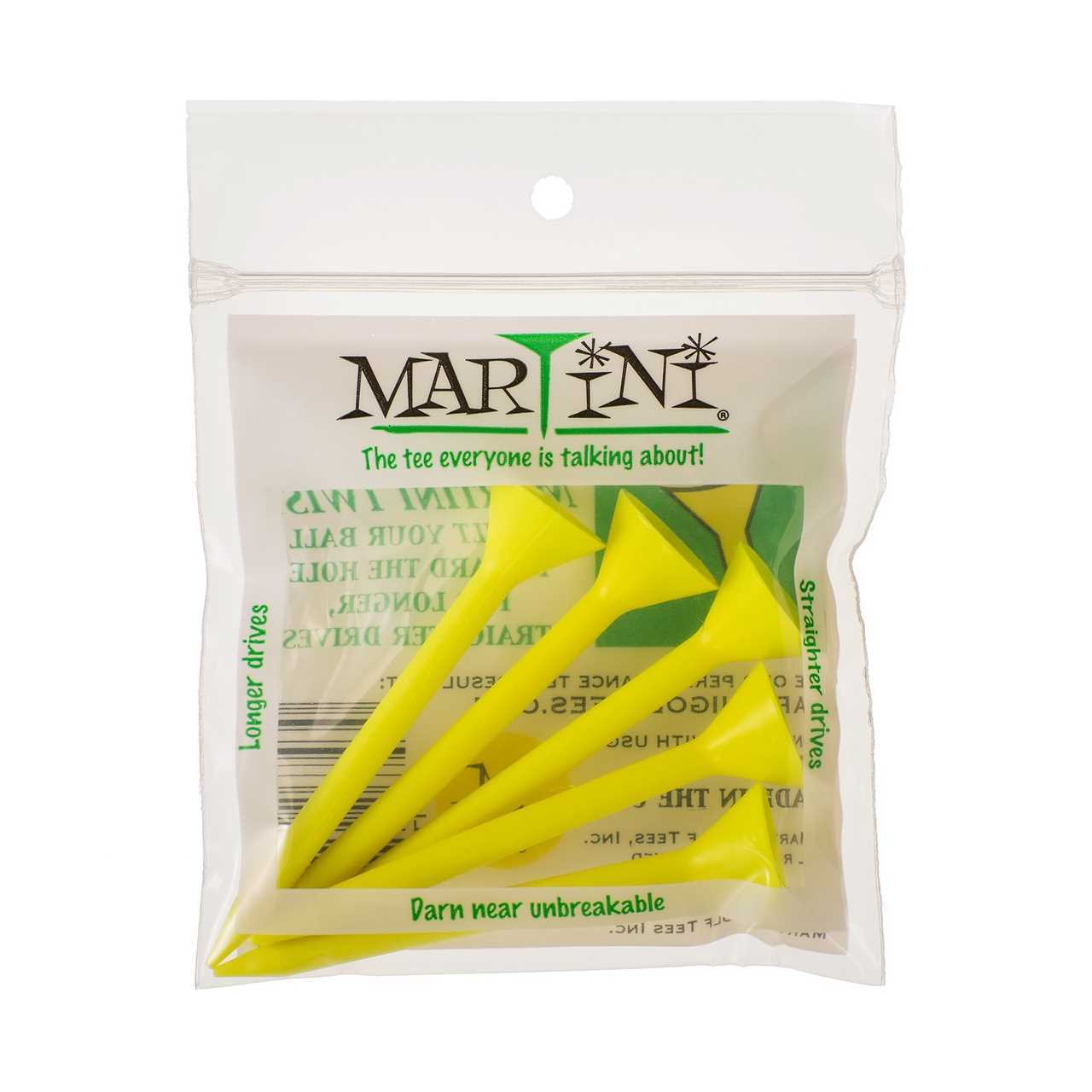 New Authentic Yellow Martini Golf Tees - You choose the Quantity