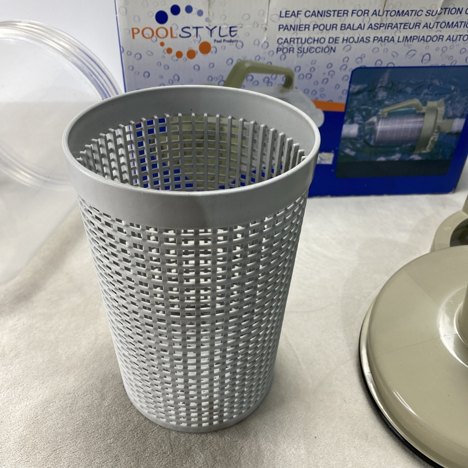 Pool Style Standard Leaf Canister for Automatic Suction Cleaner w/ Basket PS918
