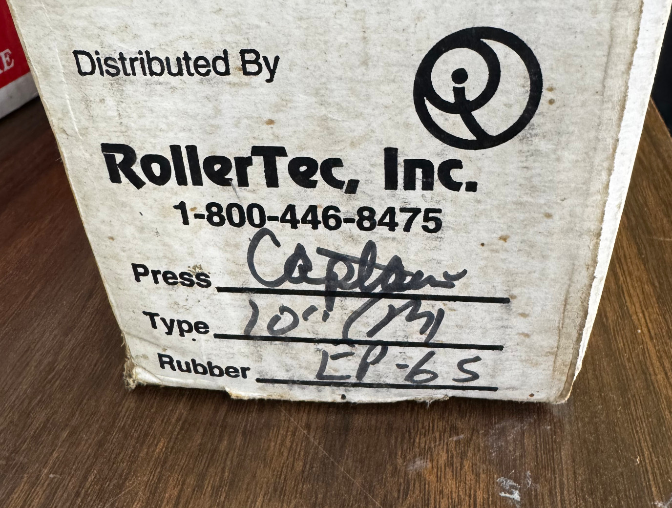 4 rollers for Comco Captain Printing Press - Brand new 2 - EP-65 & 2 - BN-65