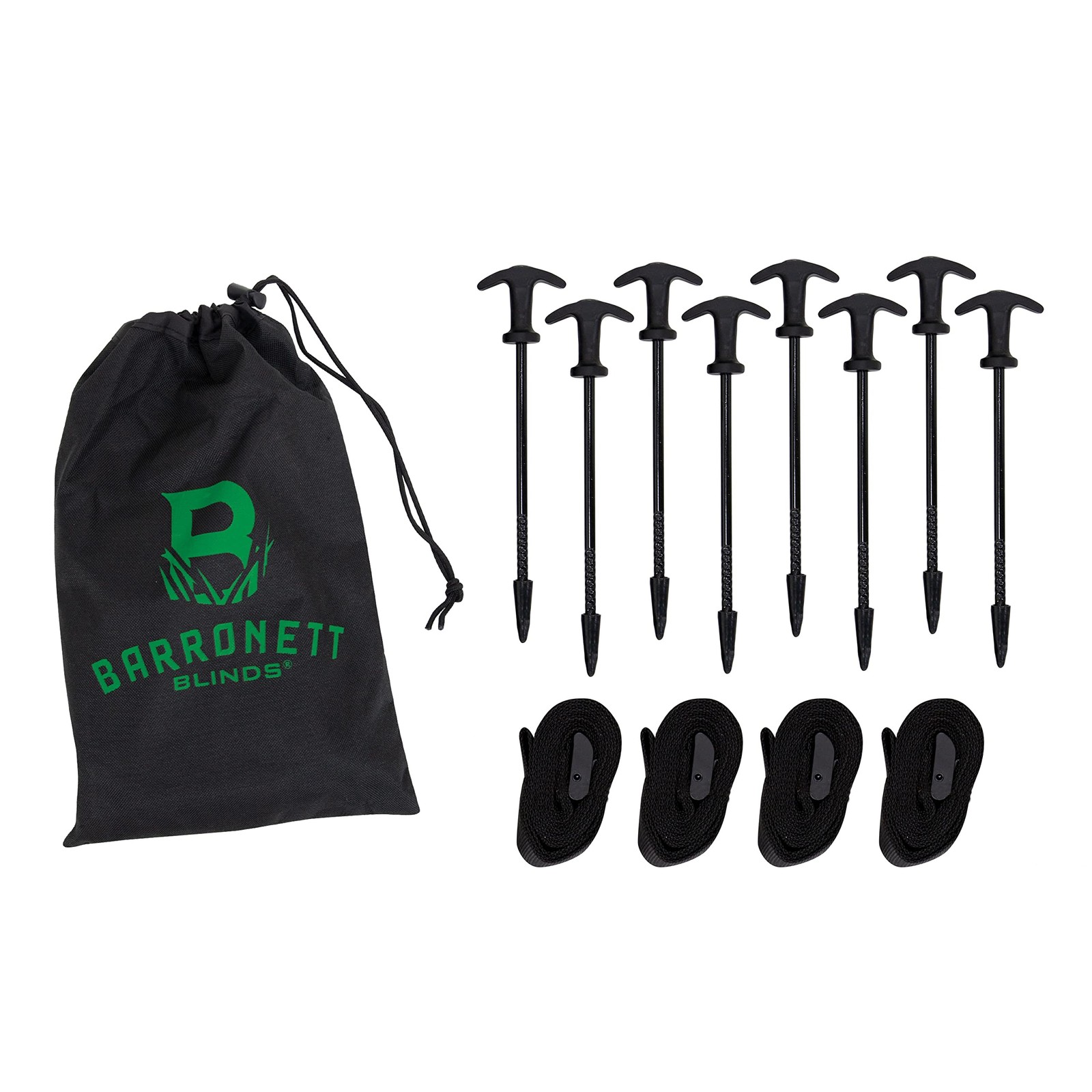 Barronett Blinds® All-Terrain Ground Stake Kit, 8 Threaded Tip Stakes, 4