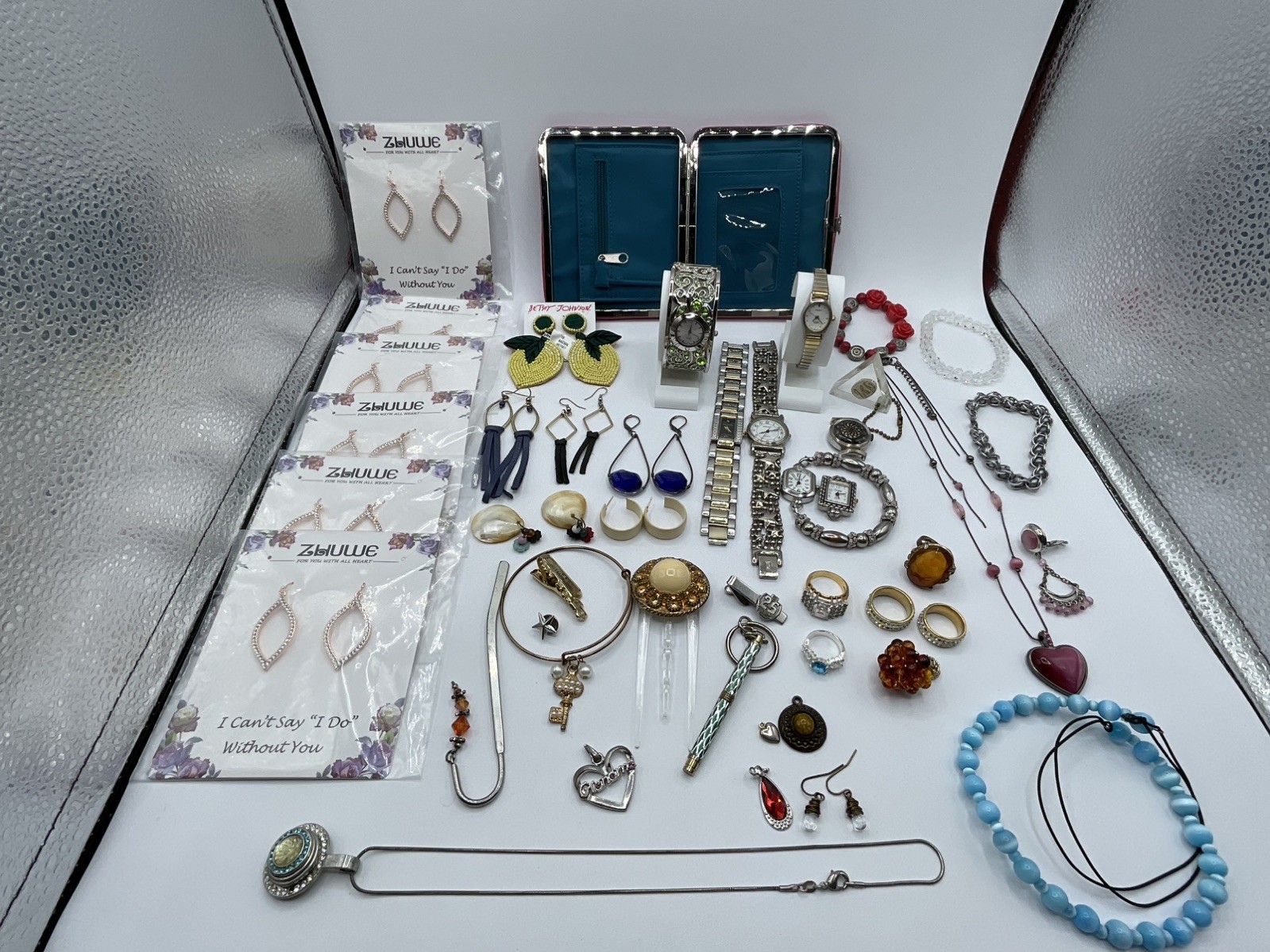 Large Lot Of Watches~Earrings~Rings~Necklaces~Pendants~Bracelets & Misc~