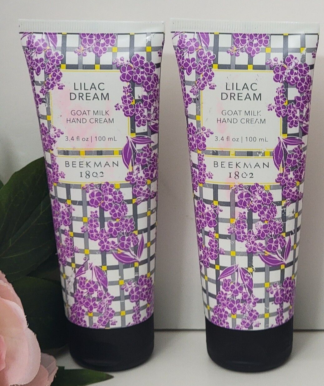BEEKMAN 1802 LILAC DREAM Goat Milk Hand Cream 3.4 fl oz (pack of 2) SEALED