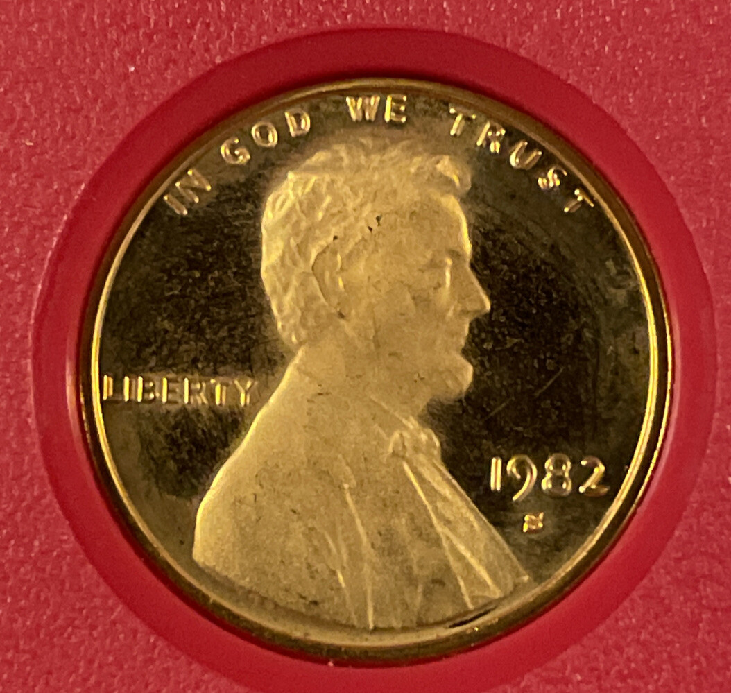 1982 S Proof Lincoln Cent From Proof Set With Free Shipping