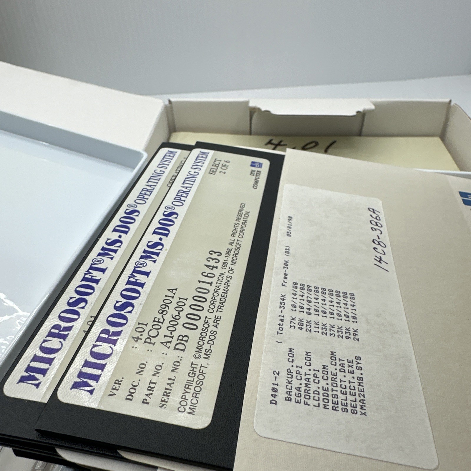 microsoft ms-dos dtk computer 4.01