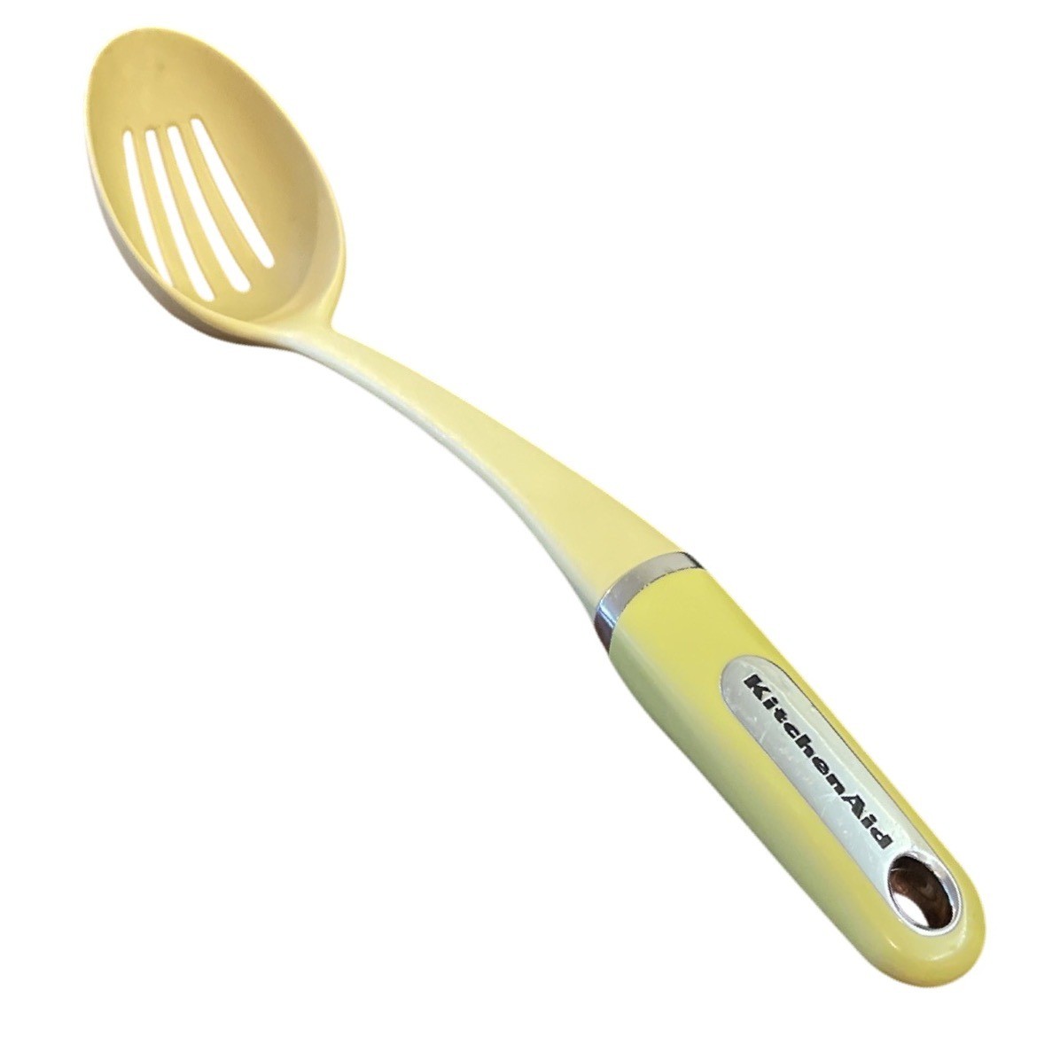 KitchenAid Slotted Spoon Plastic Nylon 14 in Chartreuse Yellow-green