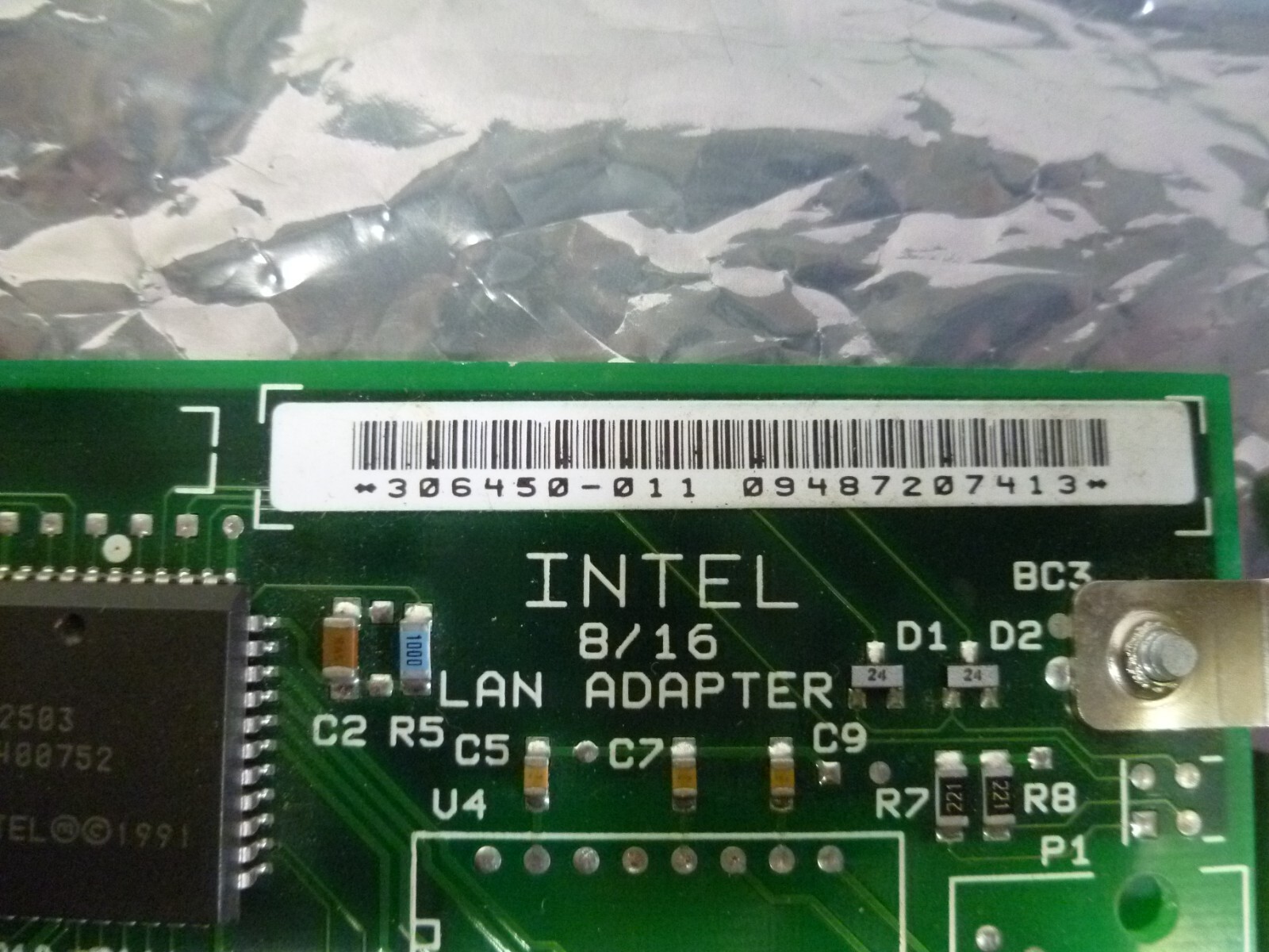 VINTAGE INTEL 8/16VLAN ADAPTER Card