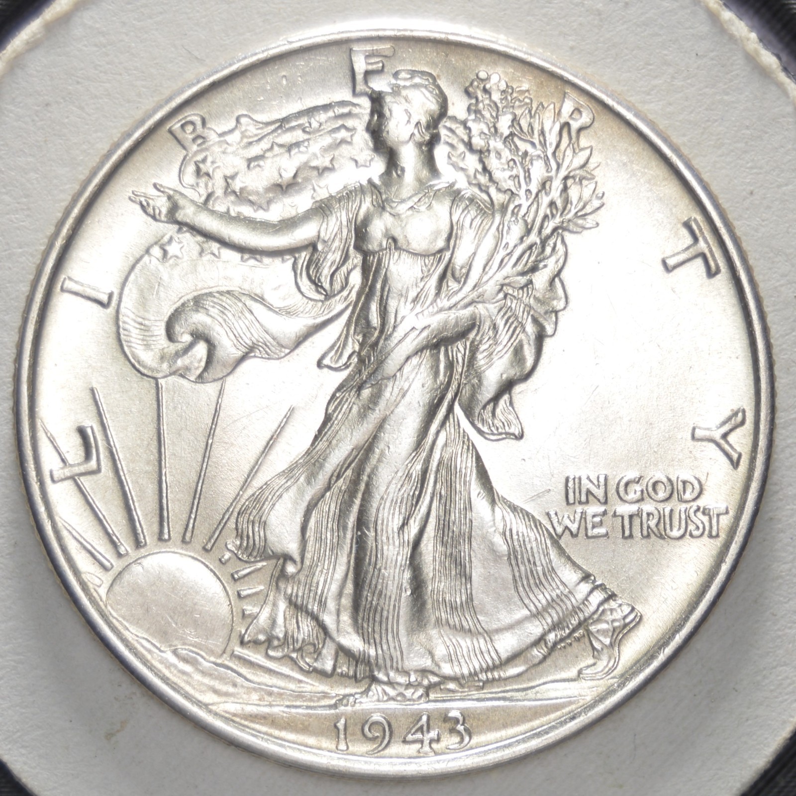 1943 50C Walking Liberty Half Dollar-uncirculated