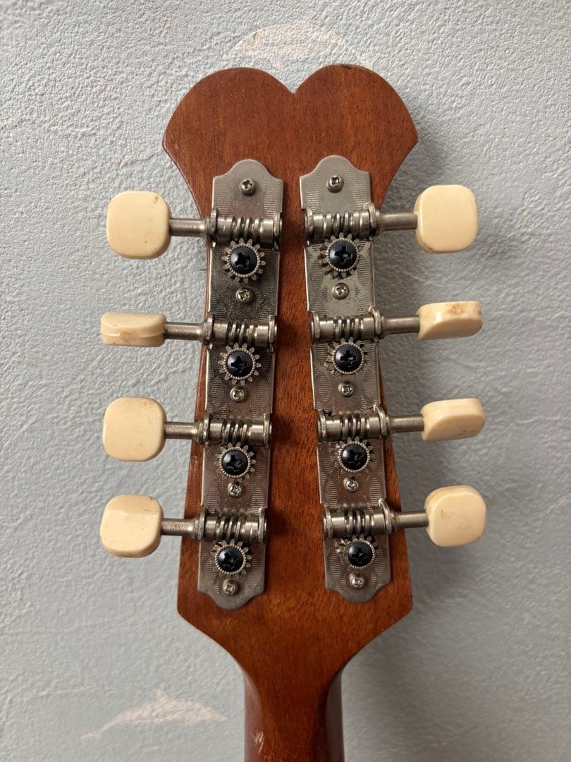 KUNISHIMA wood grain 8 string mandolin with case