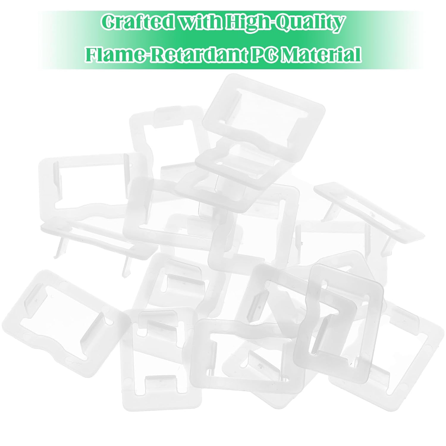 20 Pcs 2 Prong Loose Outlet Fix Plug, Plastic Socket Outlet Tightener Insert Ens
