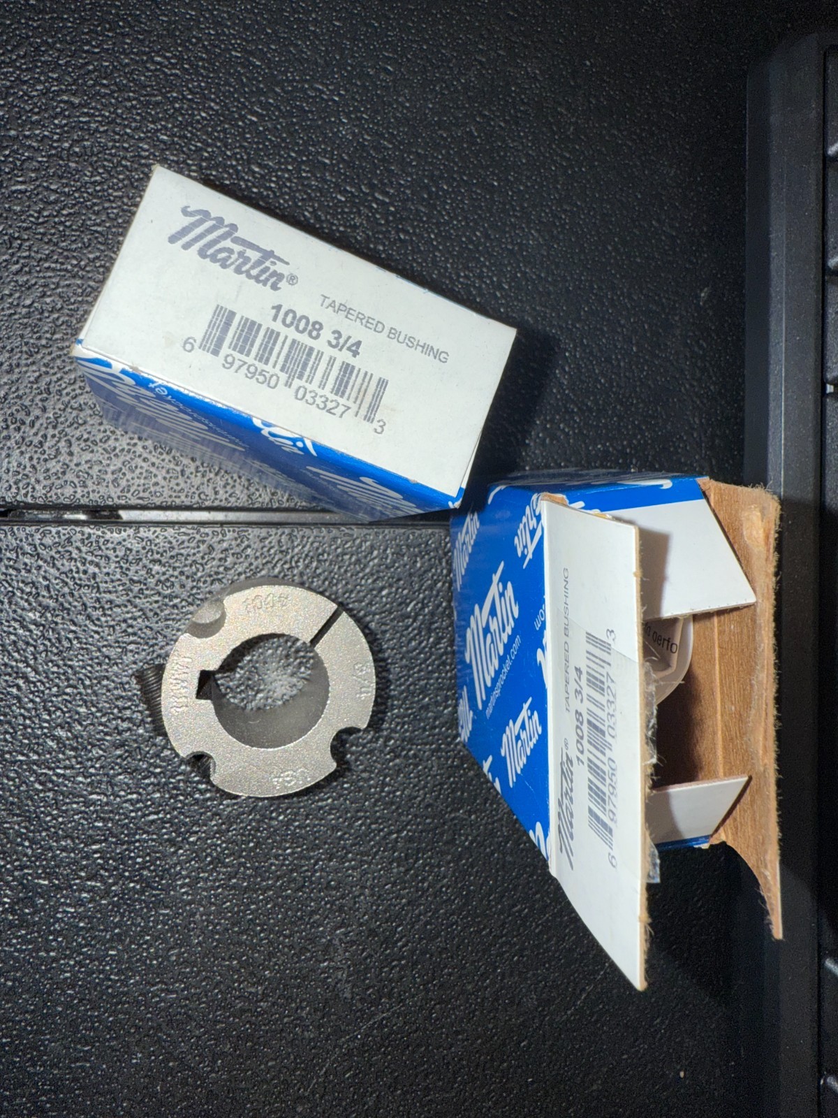 2 OF THE MARTIN TAPERED BUSHINGS. 1008 3/4  (NEW IN BOX) FREE SHIPPING USPS.