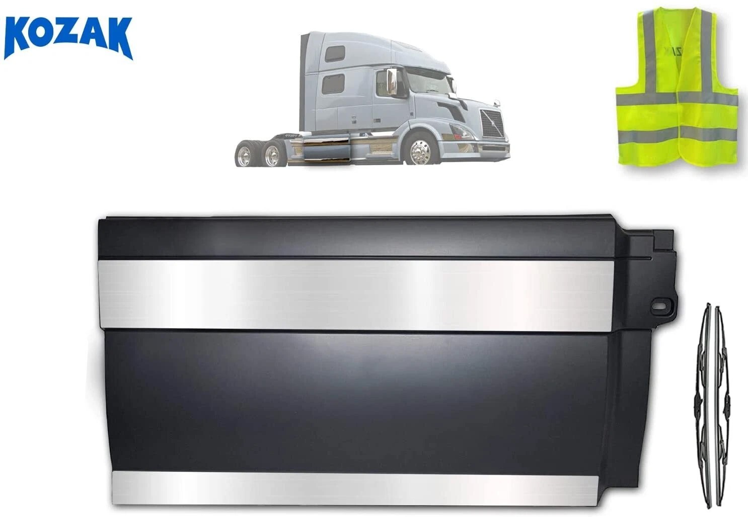 Side Fairing Central Panel RH Side (53") Compatible with Volvo VNL 2004-2017