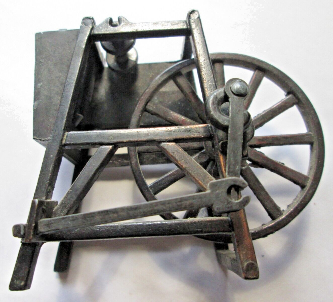 Vintage Die Cast Miniature Pencil Sharpener Sharpening Wheel 3" x 2.75" x 1.5"