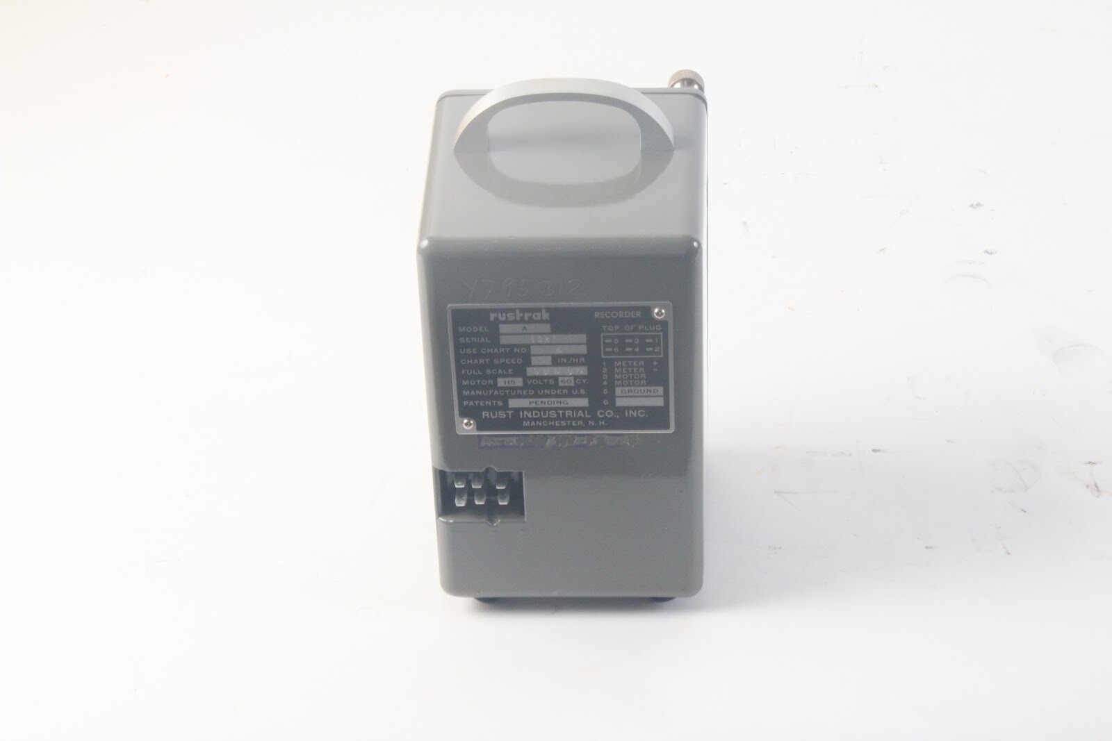 Rustrak Model A Chart Recorder Milliamperes 115V