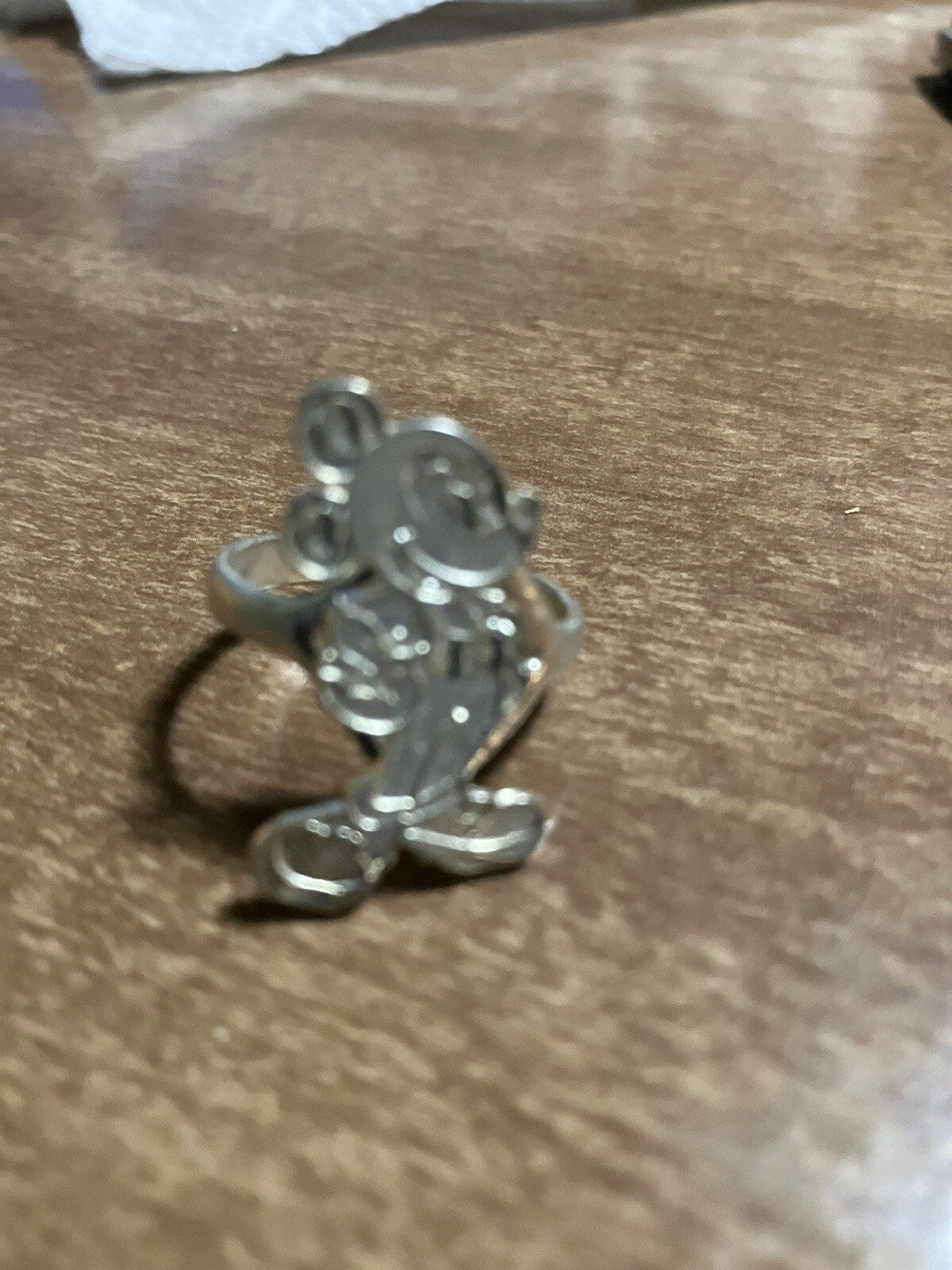Mickey Mouse Sterling Silver Ring Size 9