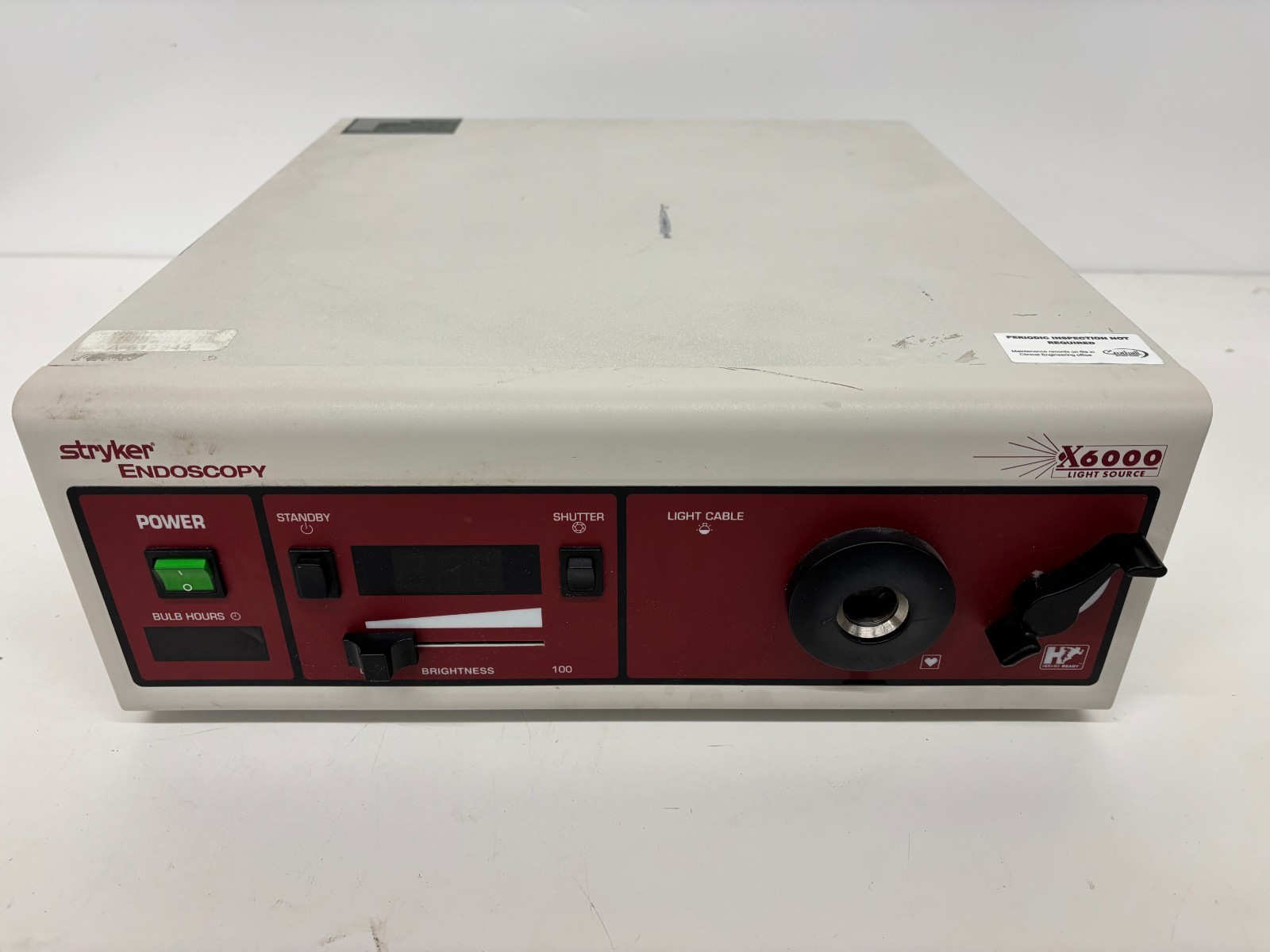Stryker X6000 Endoscopy Light Source 220-185-000