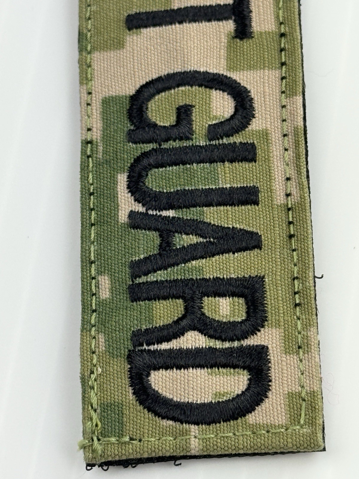 USGI Coast Guard Green Digital Camo Branch Tape Patch w/Hook Attachment EUC