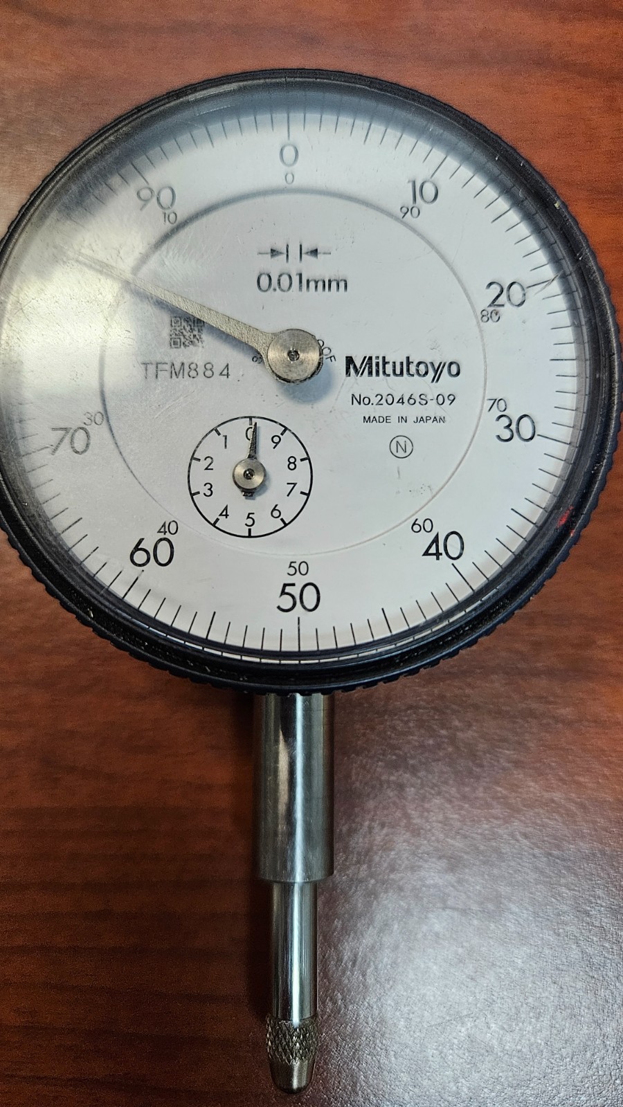 Mitutoyo 2046S-09 Dial Indicator .01 X 10MM