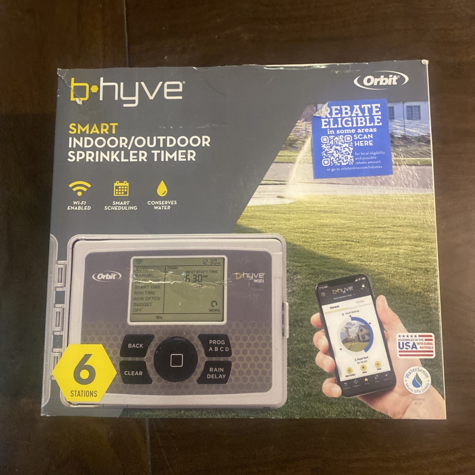 Orbit 57946 B-hyve Indoor/outdoor 6 Station WiFi Sprinkler System Controller