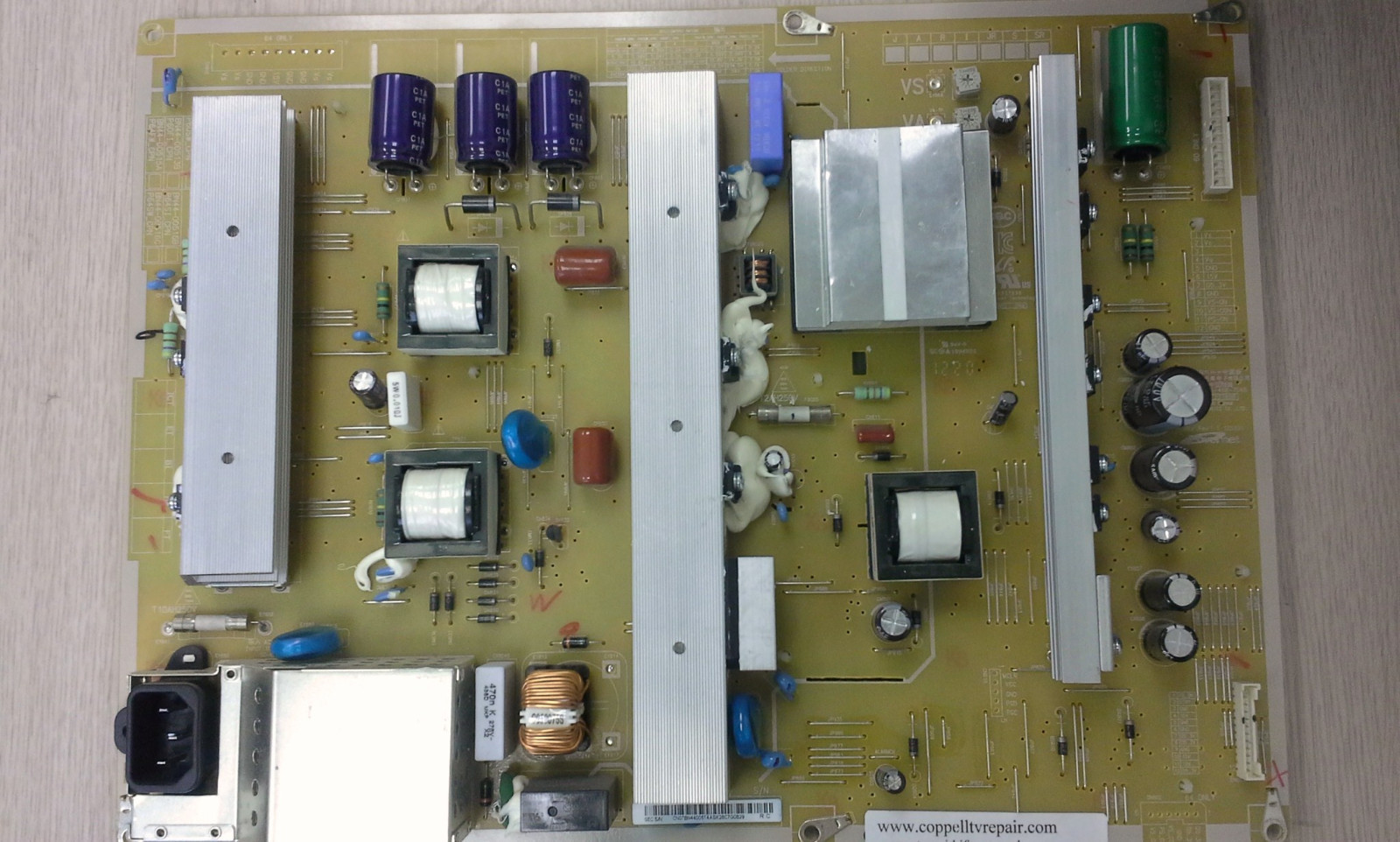 REPAIR SERVICE SAMSUNG PN60E530A3FXZA PN60E6500EFXZA PN60E7000FFXZA POWER SUPPLY