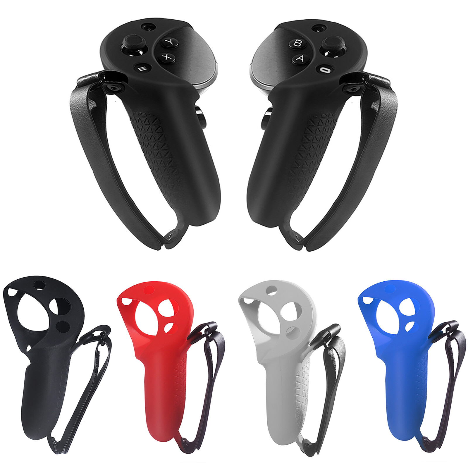 2PCS For Meta Quest Pro VR Controller Handle Grip Protective Cover Case Sleeve