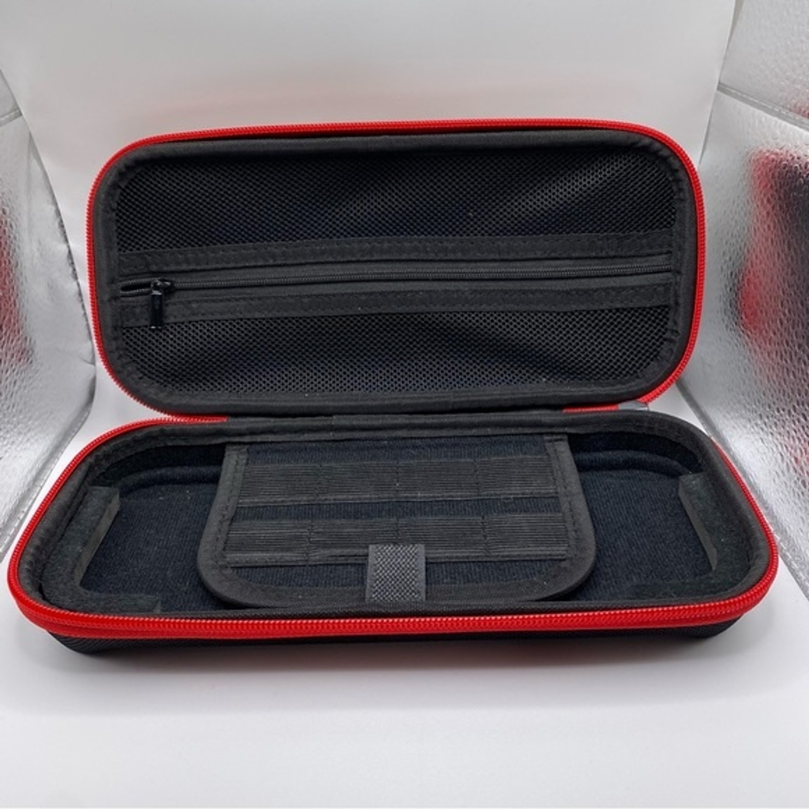 Nintendo Switch Hard Shell Carrying Case Black Red Game Accessory Storage