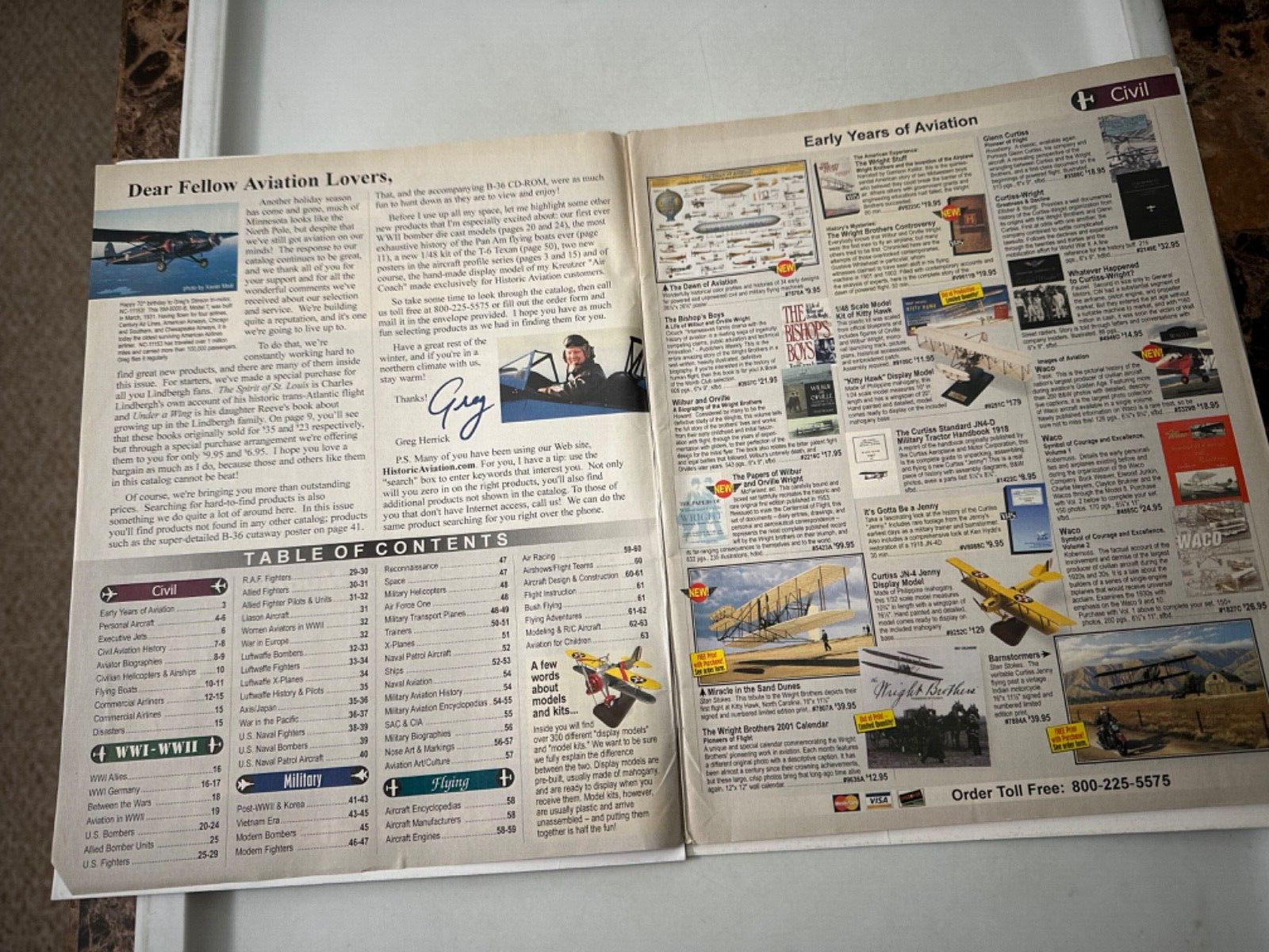 HISTORIC AVIATION Official CATALOG - Winter 2001!