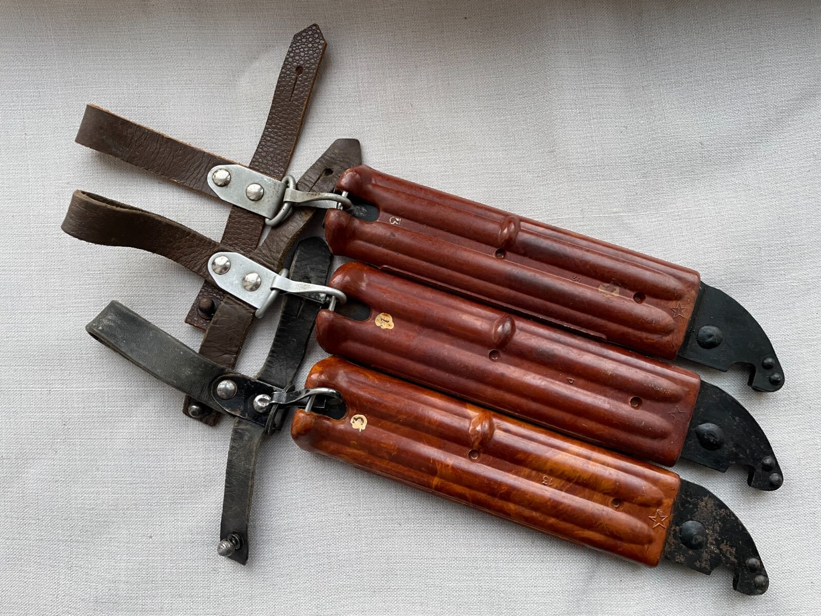 Russian scabbard Soviet military knife with leather strap 6Х4 USSR