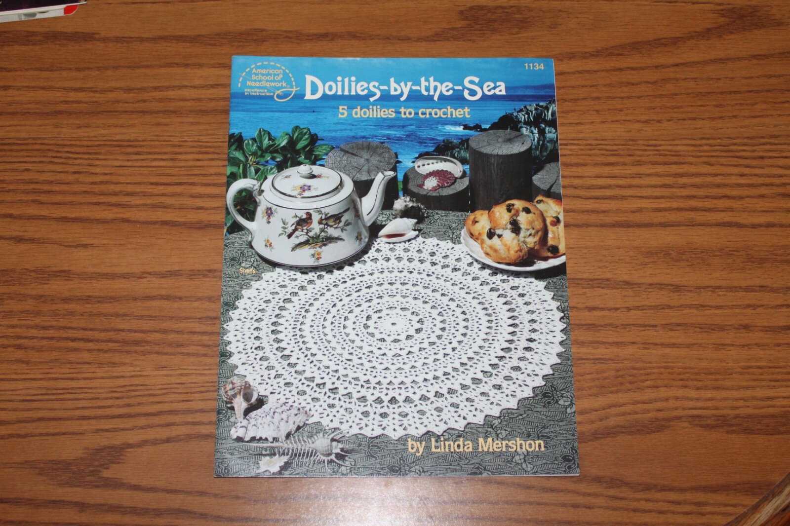 Doilies by the Sea Crochet Leaflet American Needlecraft Mershon 5 Designs 1992