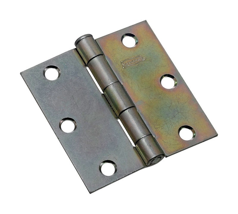 National Hardware N195-651 Zinc Plated Steel Removable Pin Broad Hinge 3 in.