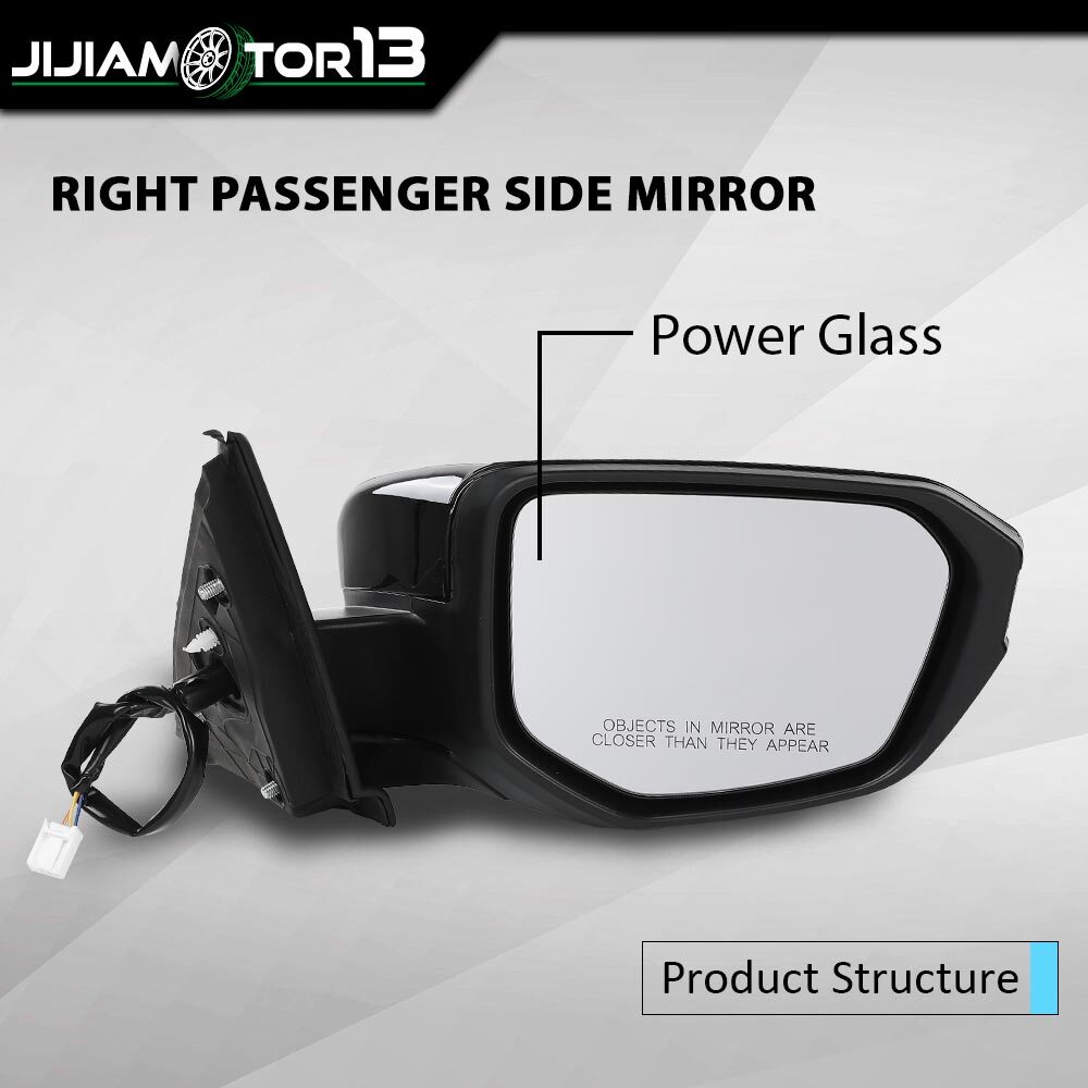 Fit For 16-21 Honda Civic LX DX Passenger Side Power Manual Folding Power Mirror