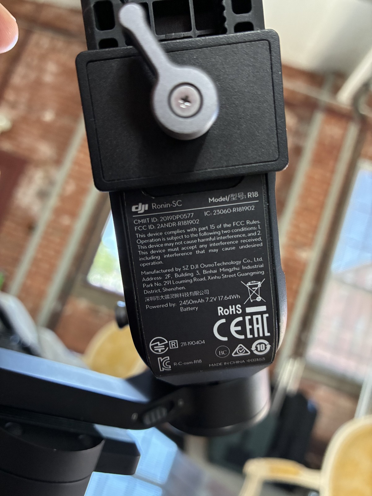 DJI Ronin-SC 3-Axis Camera Stabilizer Gimbal