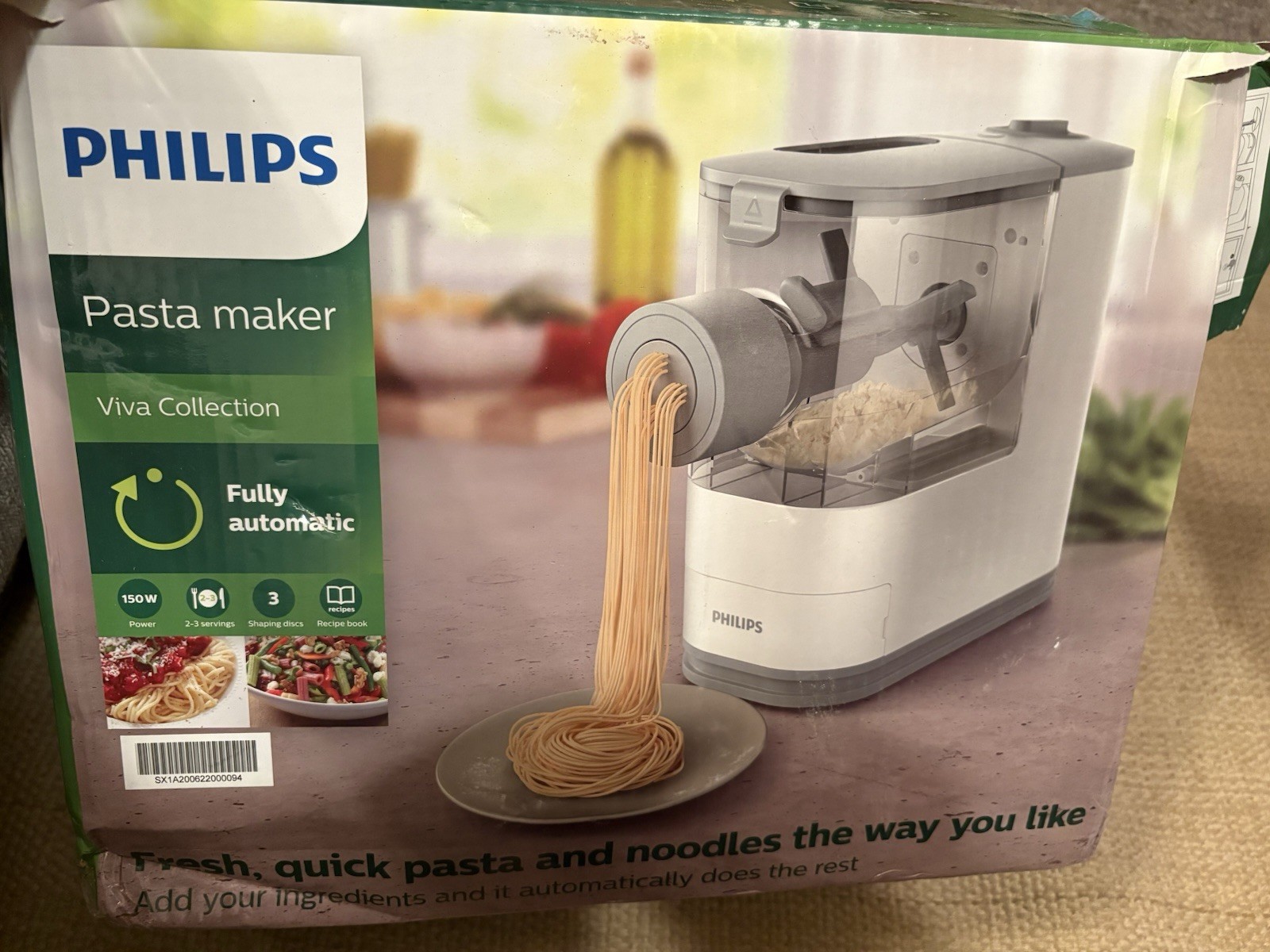 Philips Compact Fresh Pasta Maker Viva HR2370 Viva Collection