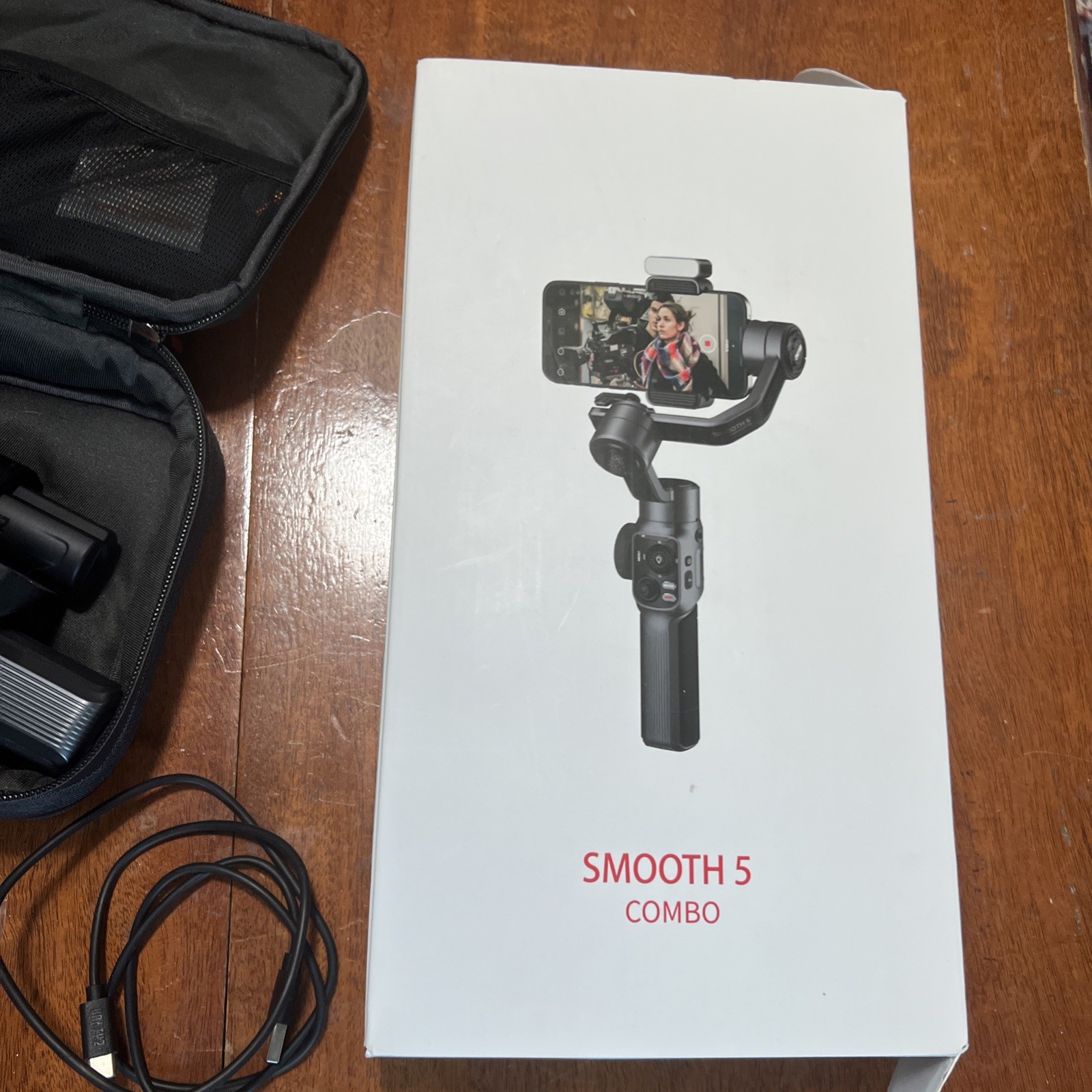 Zhiyun Smooth 5 Combo, 3-Axis Smartphone Gimbal Stabilizer Iphone Android Light
